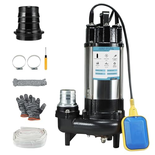 1HP Sewage Grinder Pump Submersible Effluent Pump